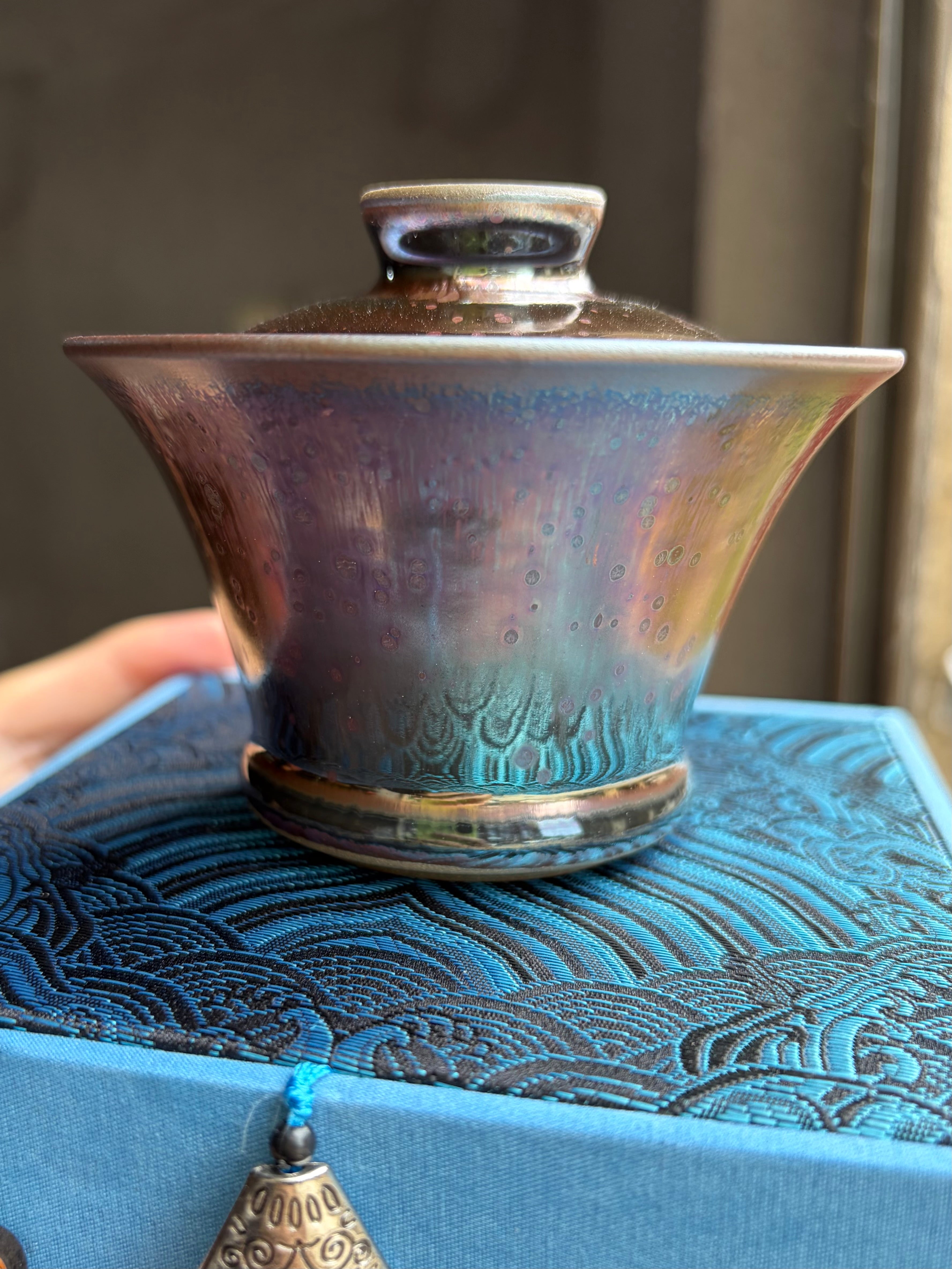 (M Zhou) Gaiwan Pink-Cloud Pattern