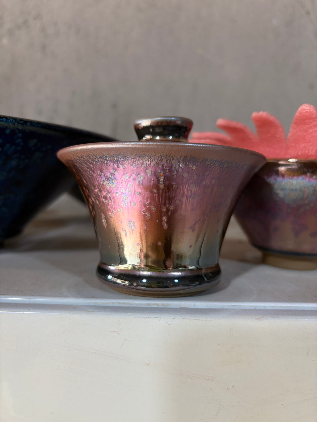 (M Zhou) Gaiwan Pink-Cloud Pattern