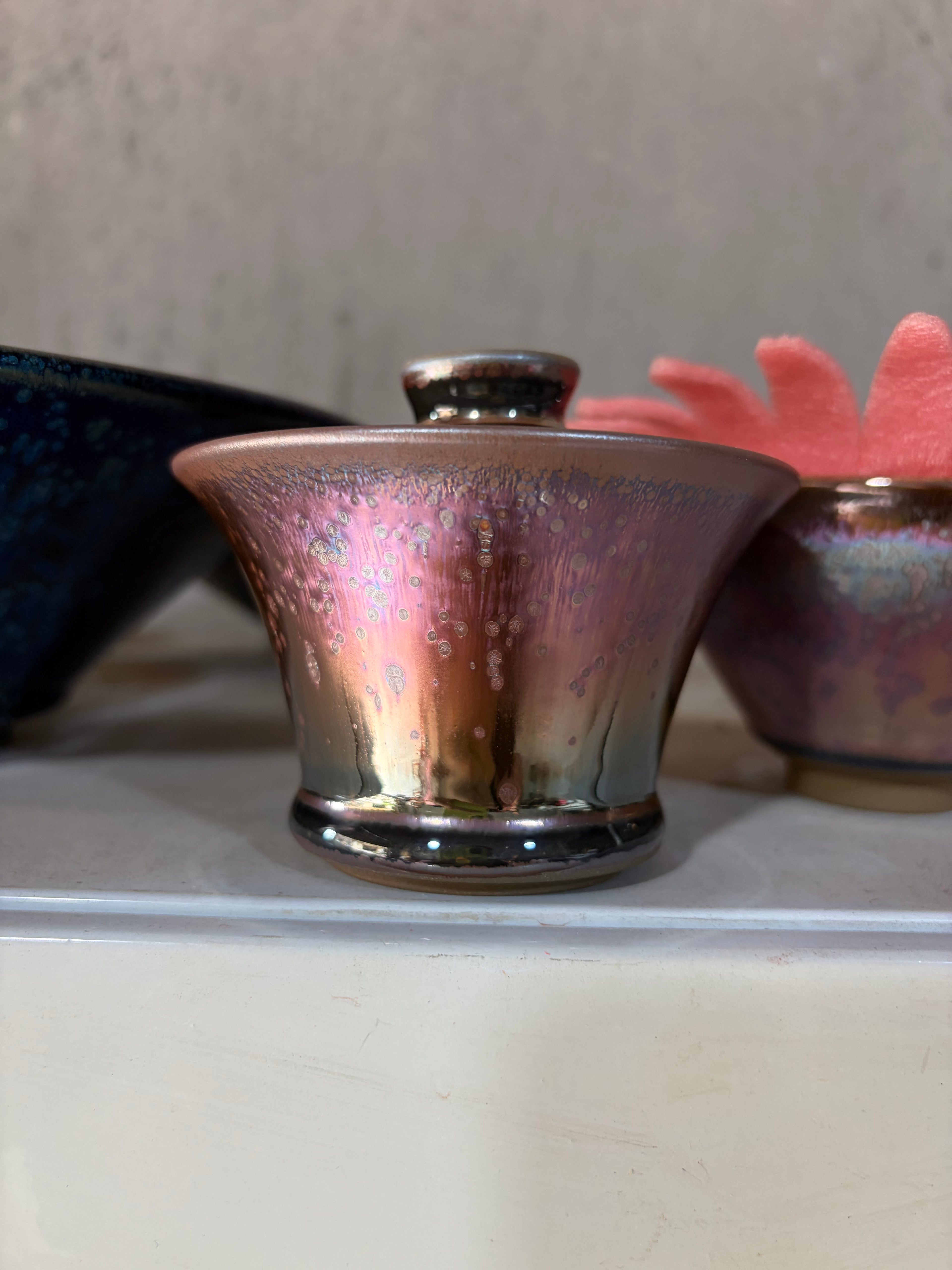 (M Zhou) Gaiwan Pink-Cloud Pattern
