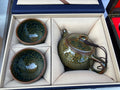 Teapot with 2 cups (Green Partridge)