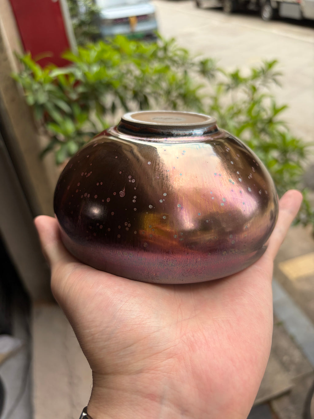 (M Zhou) Medium-sized bowl Pink Cloud