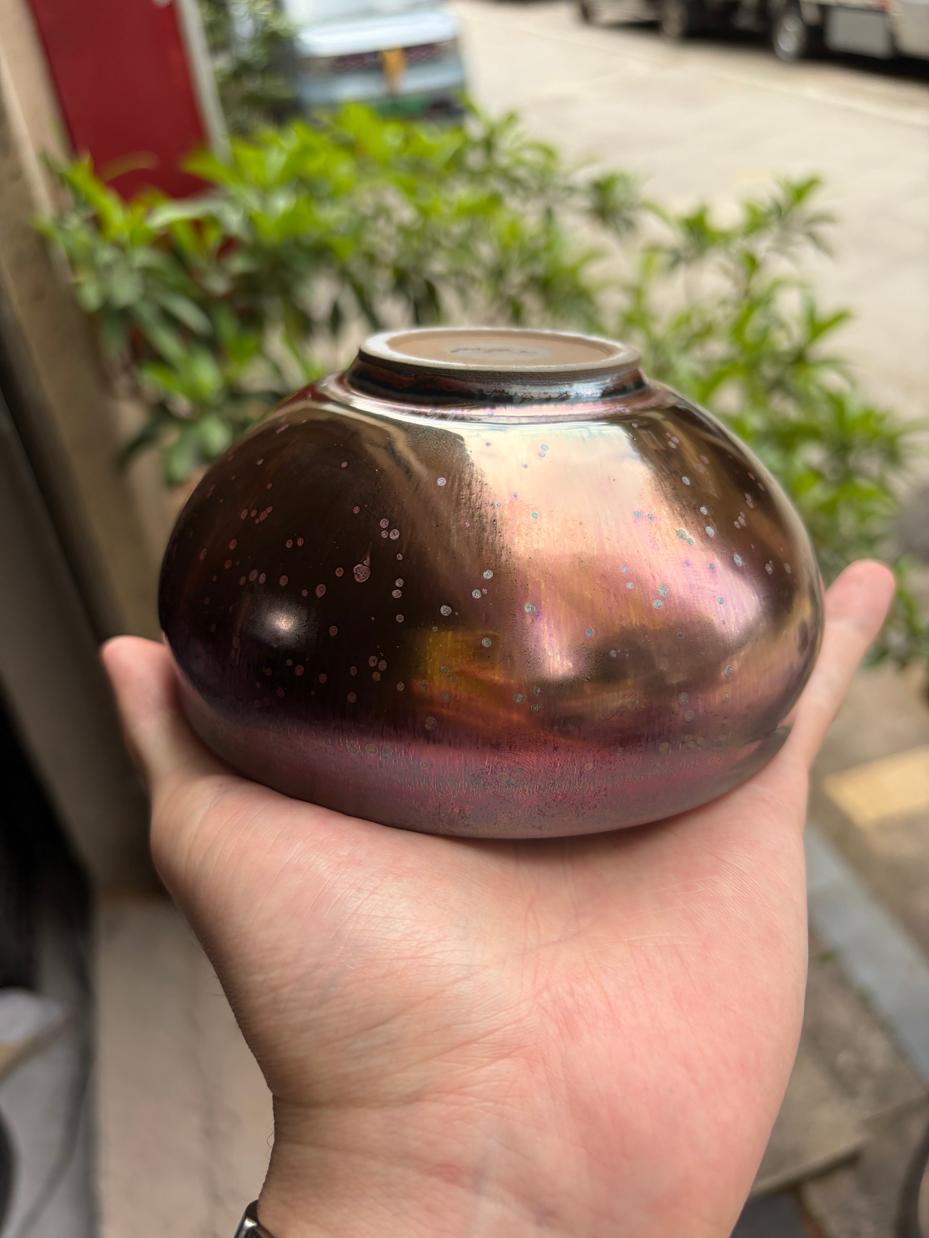 (M Zhou) Medium-sized bowl Pink Cloud